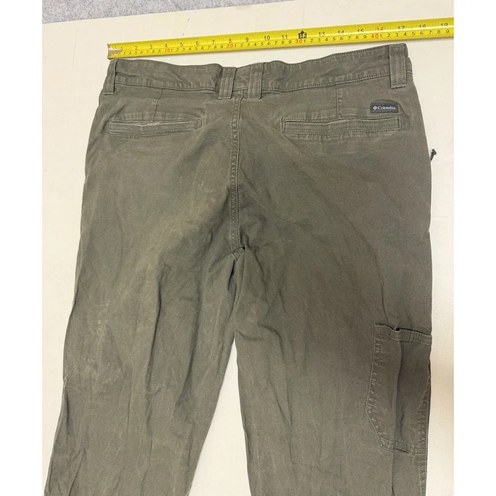 Columbia‎ olive green chino style pants, zip fly, men's 36x34